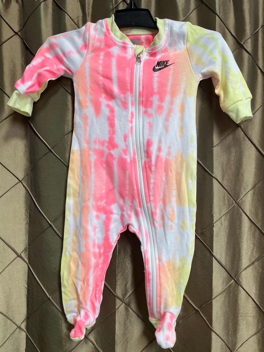 EUC- Nike Kids Tie-Dye Footie Onesie